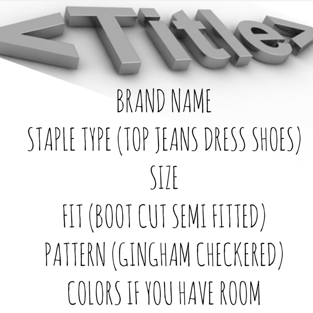 TITLES 101 TURNING VISIBILITY ON DO'S & DON'TS